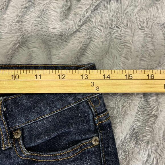Aeropostale Jeans Womens 1/2 Reg Bayla Skinny Fit Mid Rise Dark Wash Everyday - Picture 8 of 10